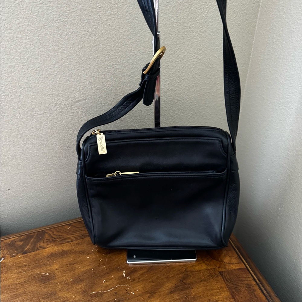 Tignanello black leather bag
